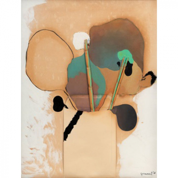 JOSEP GUINOVART I BERTRAN   (Barcelona 1927 - 2007)  "Sin t&iacute;tulo "  Firmado 