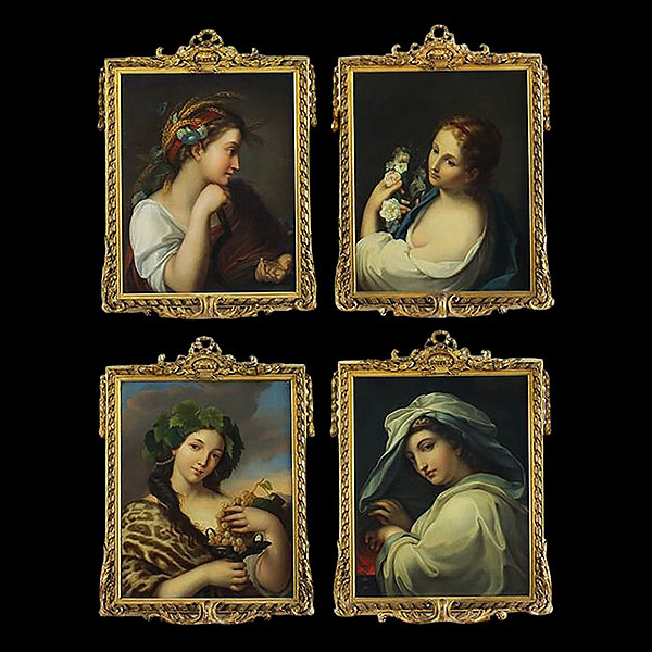 Guiseppe Mazzolini (1806 - 1876) - Alegoría de las cuatro estaciones.