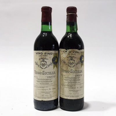 2 botellas de Vega Sicilia Unico 1941, Vega Sicilia. Ribera del Duero.
