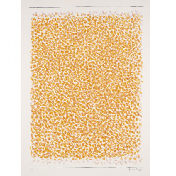 Hernández Pijuan. &quot;(1980)&quot;. Litografía sobra papel. Numerado (8/99) en el ángulo inferior izquierdo.