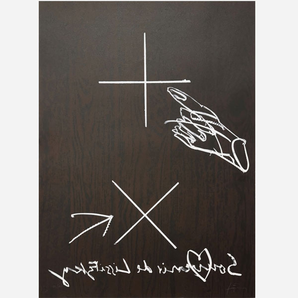 Antoni Tàpies Puig (1923-2012). "Souvenir de Lissitzky" (1998). Litografía a varias tintas sobre papel Archés firmada a lápiz por el artista y numerada 54/100.