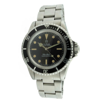 Reloj vintage cab., suizo, TUDOR &#039;Submariner 200 m-600 ft&#039;, ref. 7928 [Oyster case by ROLEX], en caja 38 mm 