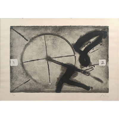 Antoni T&agrave;pies: "Flocat Gris" (1978) H.C. X/XV