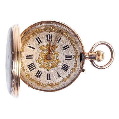 Reloj de bolsillo suizo Dubois &amp; Co Genève en oro