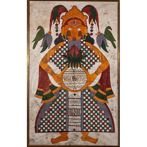 Hombre cósmico Jainista India siglo XIX