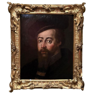 Retrato de Felipe II. Escuela espa&ntilde;ola. Siglo XVII.   &Oacute;leo sobre lienzo