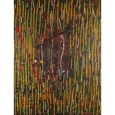 Ferran Garc&iacute;a Sevilla (Palma de Mallorca, 1949)  Sin t&iacute;tulo.  T&eacute;cnica mixta sobre tela. Firmado al dorso.