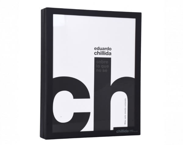 Eduardo Chillida Juantegui (San Sebastián, 1924-2002).  Sobre lo que no sé.  Conjunto de tres libros en pliegos sueltos