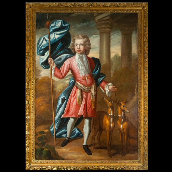 Retrato de Joven Noble - Siglo XVIII - Escuela Barroca Francia