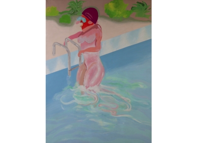 CARLOS ALCOLEA (La Coruña, 1949 - Madrid, 1992) Woman in pool, 1971 