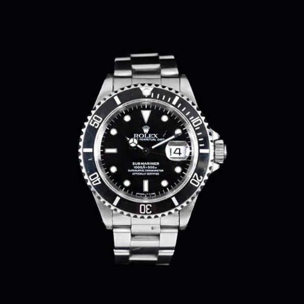 Reloj ROLEX Oyster Perpetual Date Submariner en acero.  Numerado: 16610 W799016.