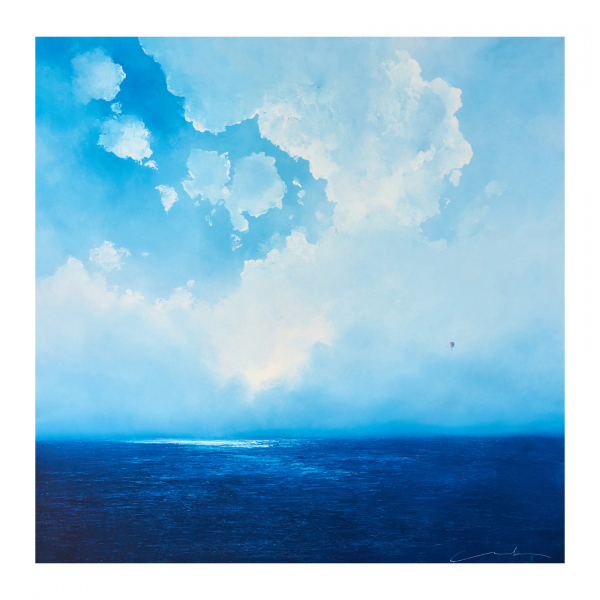 Cristian Sainz (Barcelona, 1973) Hymn to the sea. Óleo sobre tabla. Firmado. Firmado y titulado al dorso.