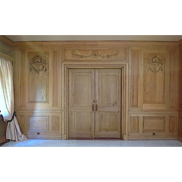 "Boiserie" francesa de madera tallada del Siglo XVIII