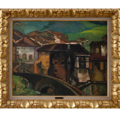 "Aguadoras en O&ntilde;ate" GUSTAVO DE MAEZTU (Vitoria, 1887- Estella, 1947) &Oacute;leo/Lienzo