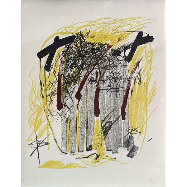 Antoni Tàpies: &quot;Quatre barres&quot; (1971) 50/100