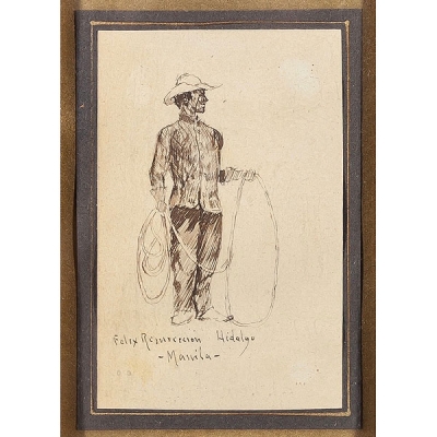 Felix Resurrección Hidalgo Dibujo