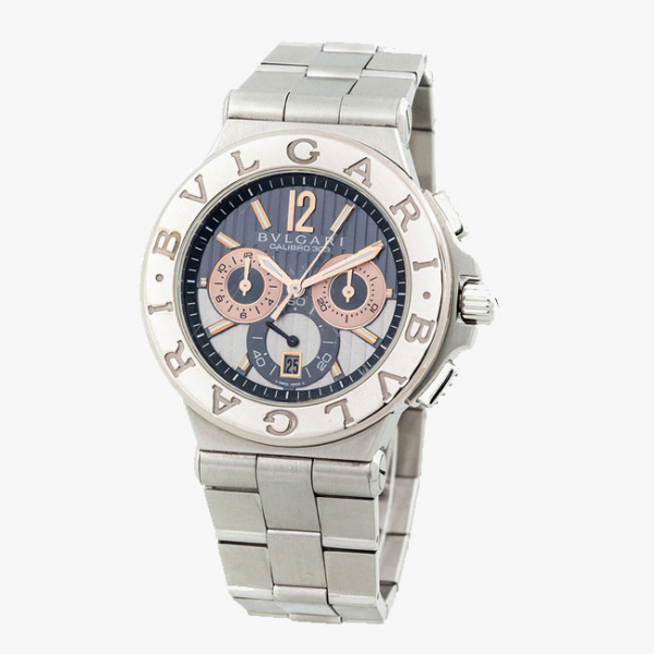 Reloj cron&oacute;grafo, cab., suizo BULGARI, Mod 'Calibro 303', Ref. DG42.SWG CH en oro blanco 18 K 