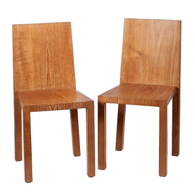 Pareja de sillas de roble