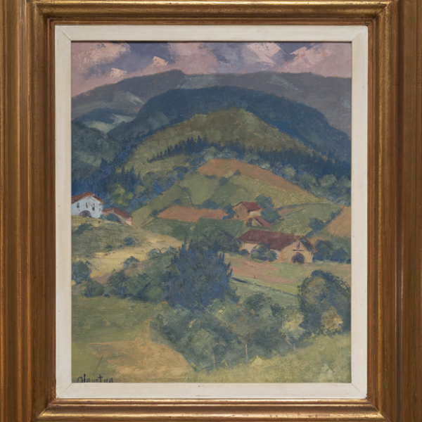 &quot;Caseríos de Garay&quot;  PELAYO OLARTUA(Guernica, 1910 -Bilbao, 1984) 