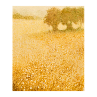 John Ulbricht (Cuba, 1926-Galilea, Mallorca, 2006) Paisaje con flores. 