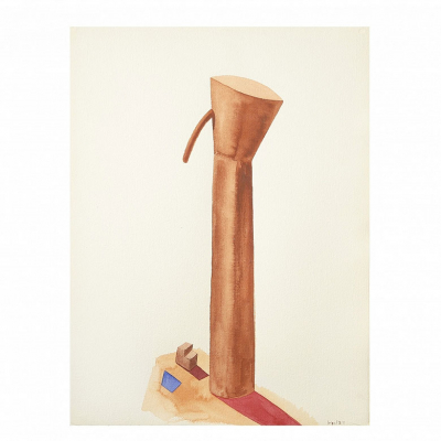 Miquel Navarro &quot;Tótem&quot;, 1990.  Acuarela sobre papel. Firmada. 