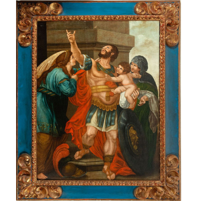 &quot;El Juicio de Salomón&quot; Escuela Flamenca del siglo XVII.