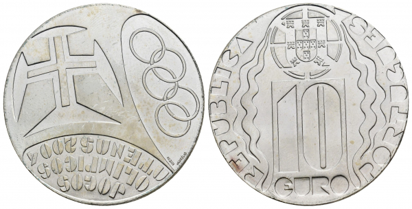 PORTUGAL 2004, 10 euros Olimpiada Atenas (KM-759)