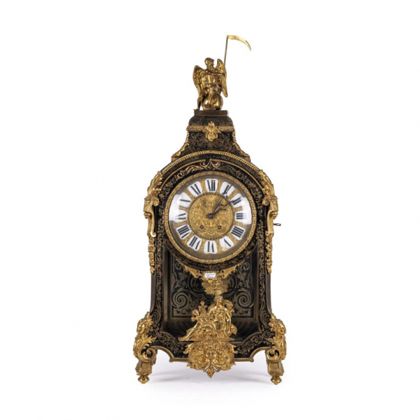 Gran Reloj de sobremesa Napoleón III estilo Luis XIV tipo Boulle, S. XIX.   