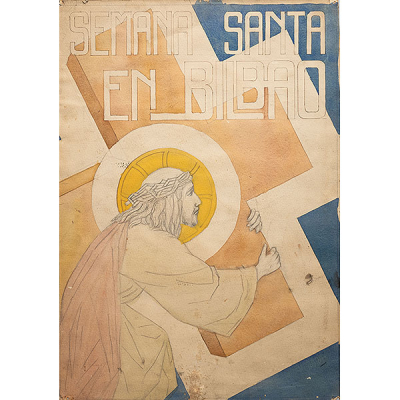 &quot;Cartel de la Semana Santa en Bilbao&quot;  ISIDORO GUINEA  