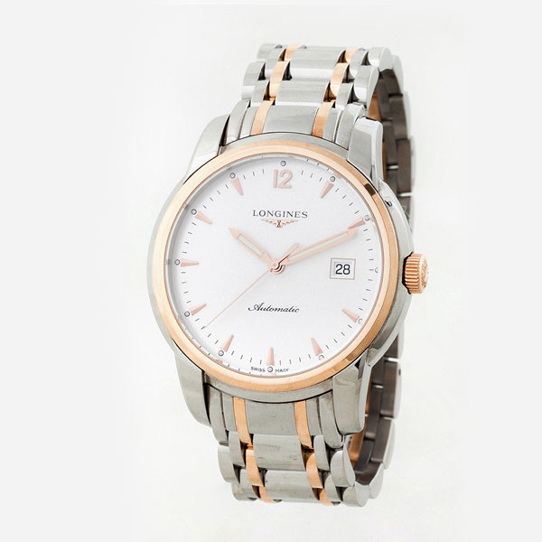 Reloj cab., suizo LONGINES Automatic &#039;Saint-Imier Collection&#039; Ref. L2.766.5, en acero y oro rosa 