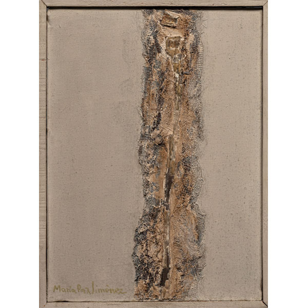 &quot;Composición&quot;  MARIA PAZ JIMÉNENEZ (San Sebastián, 1909-1975).   Mujer vinculada a la Vanguardia, comenzó con un estilo surrealista y en los años 60 se pasó a la abstracción.
