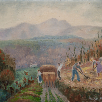 &quot;Trabajando el campo&quot;   AGUSTÍN LAZARD (Irún, 1892-1977)