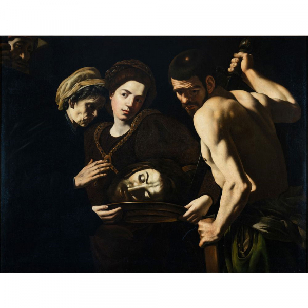 GIOVANNI BATTISTA CARACCIOLO, llamado BATTISTELLO CARACCIOLO "Salomé con la cabeza de San Juan Bautista" (h.1610–1620). 