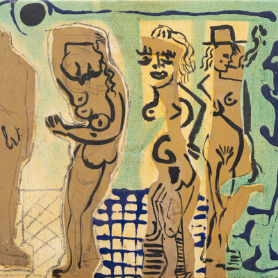 &quot;Un hombre y tres mujeres&quot;  JOAN BENNASAR (Pollença, Mallorca, 1950). 