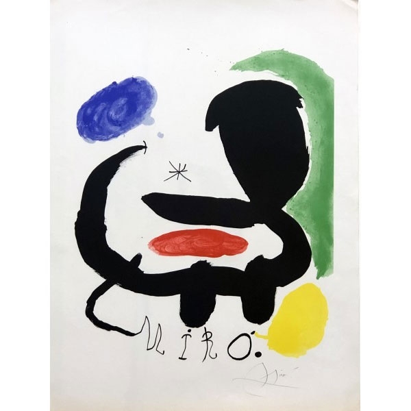 Joan Miro - Avant Lettre Sala Pelaires.   Litografía 