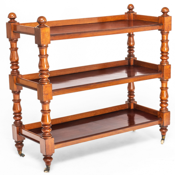 Mayordomo inglés en madera de caoba del siglo XIX