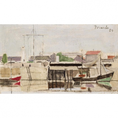 Joaquín Peinado. Puerto de Honfleur (1959)