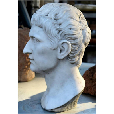 &quot;Augustus Emperador &quot; escultura italiana principios del siglo XX