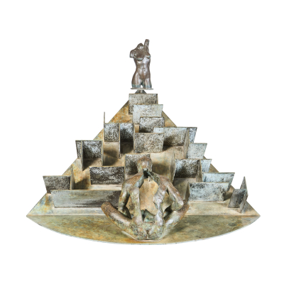 Lorenzo Quinn (Roma, 1966) La Fuente del Destino. Escultura en bronce patinado. Firmada y numerada 2/5.
