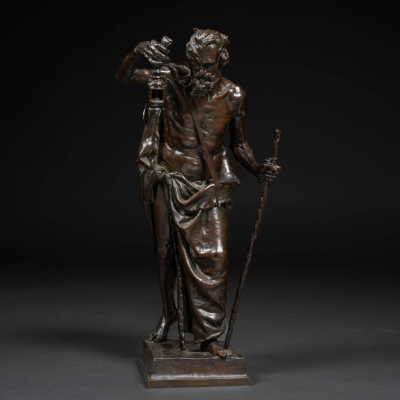 &quot;Diógenes&quot;.  CLAUDIUS MARIOTON (París, 1844 -1919)