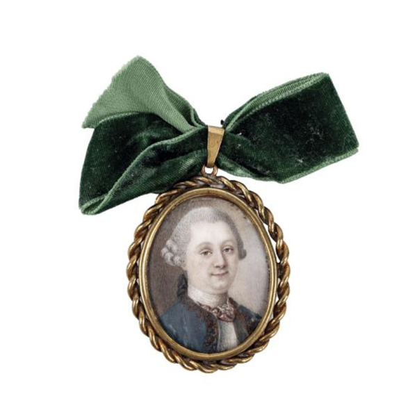 Guillaume Gabriel Bouton. Miniatura S. XVIII. "Retrato de caballero".  