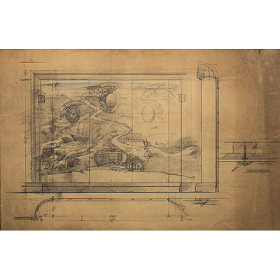 &quot;Proyecto para la Cámara de comercio e Industria&quot;   ISIDORO GUINEA (Bilbao, 1893-1947) 