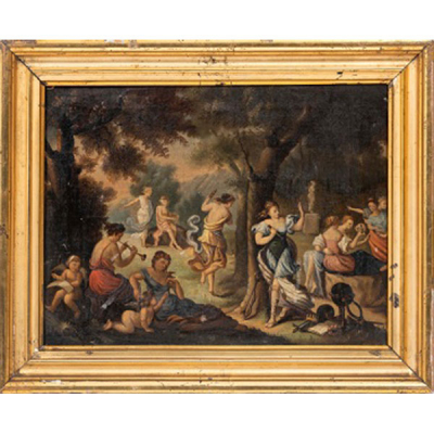 ESCUELA EUROPEA  (S. XVIII) &quot;Escena mitológica&quot;