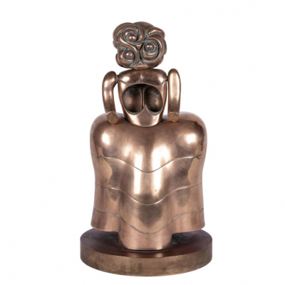 Miguel Berrocal. "La Menina II. Homenaje a "Rafael Alberti" - Opus 117 (1972)". Escultura desmontable realizada en bronce pulido 