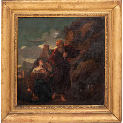 JOSÉ ANTOLINEZ (ATRIBUIDO)  (Madrid 1635 - 1675) &quot;Escena religiosa&quot;