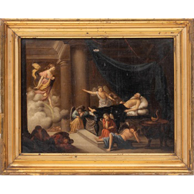  ESCUELA EUROPEA  (S. XVIII) &quot;Escena religiosa&quot;
