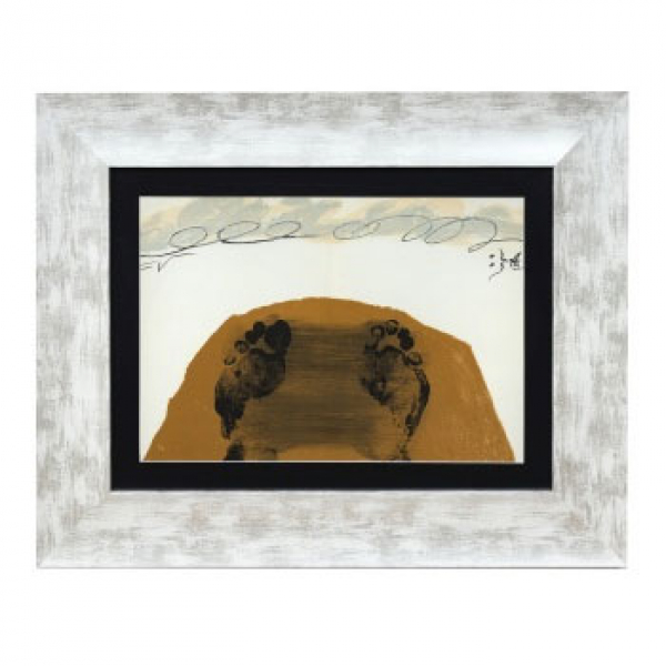 Litograf&iacute;a papel de A. Tapies. "Derriere Le Miroir"