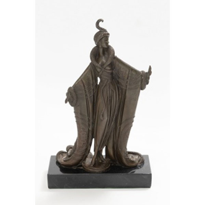 ESCUELA EUROPEA  (S. XX) &quot;Bailarina rusa&quot; Bronce patinado