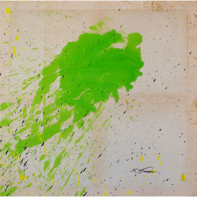 Shozo Shimamoto (Japón, 1928-2013) &quot;Bottle Crash in Venice 08&quot; (2007).  