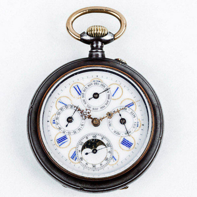 Reloj lepine suizo de complicación, con calendario completo 